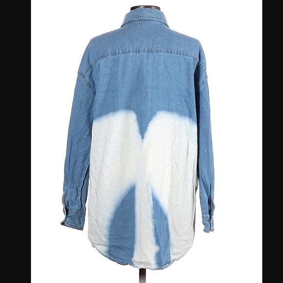 Papermoon Stitch Fix Denim Button Down Bleached - Picture 2 of 11